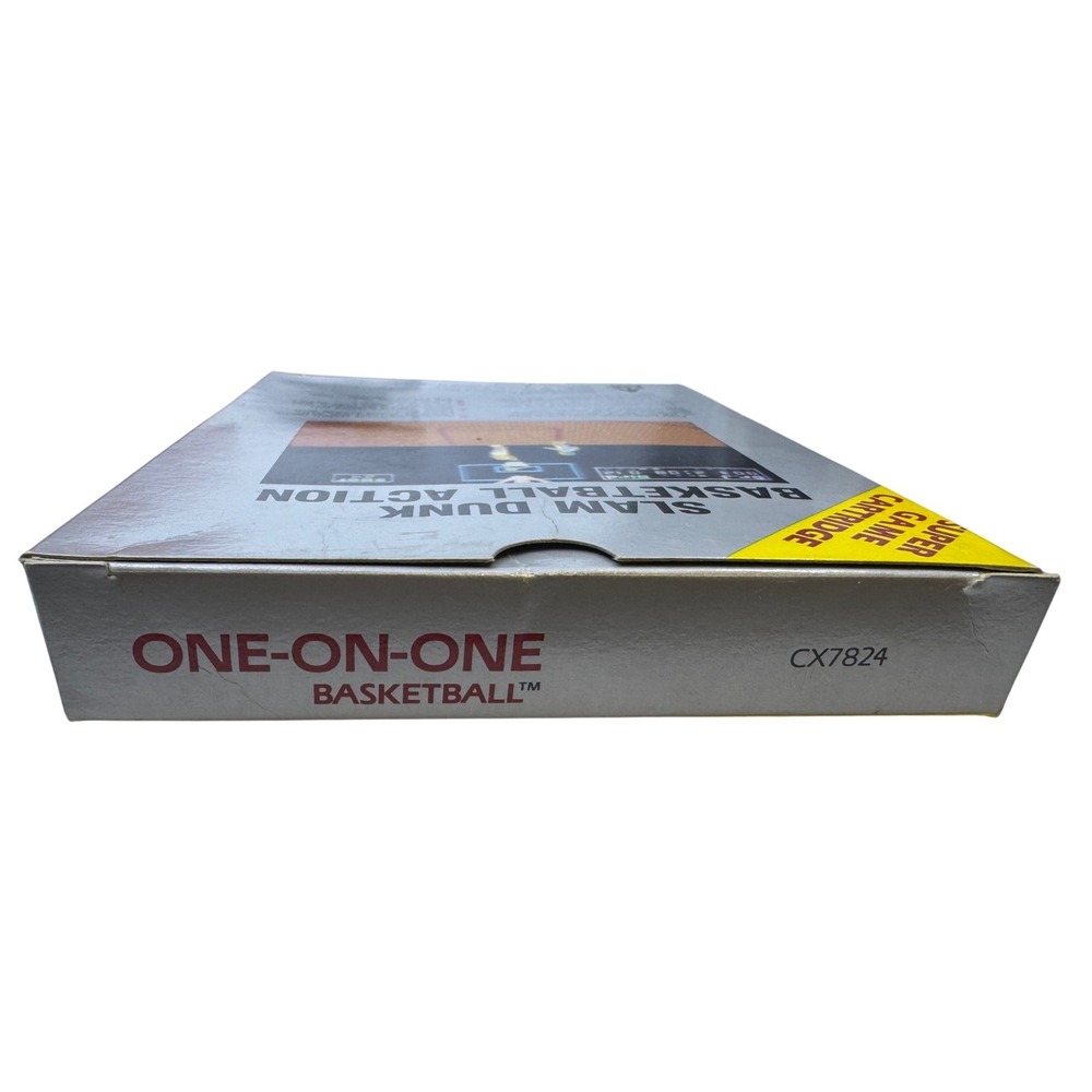 One-on-One Basketball Atari 7800 Super Game Cartridge CX7824 1987 Larry Bird - Picture 3 of 8